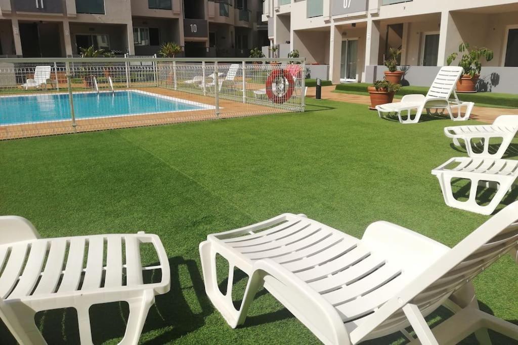 Appartement Blue Ocean Corralejo: Sunny Terrace, Pool, Wifi Extérieur photo